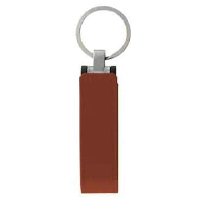 Clé USB cuir avec attache porte-clés Slimmy