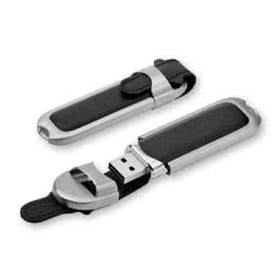 Clé USB avec lanière en cuir Aubrac