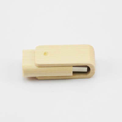 Clé USB personnalisée twister en bois et métal Marvin