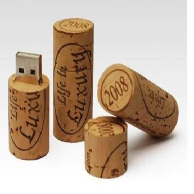 Clé USB bouchon de vin en bois Fleming