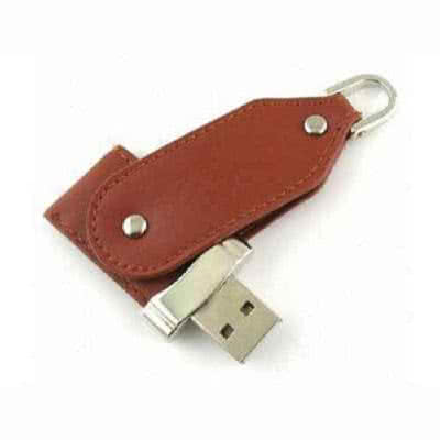 Clé USB twister en cuir Arius