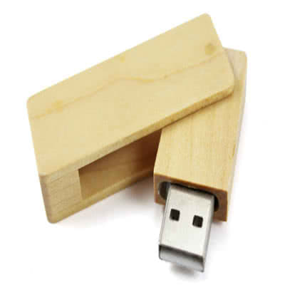 Clé USB twister avec coque en bois Waterman