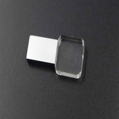 Clé USB cristal avec capuchon métal Glenda