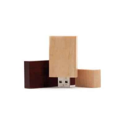 Clé USB bois avec bouchon aimanté Arle
